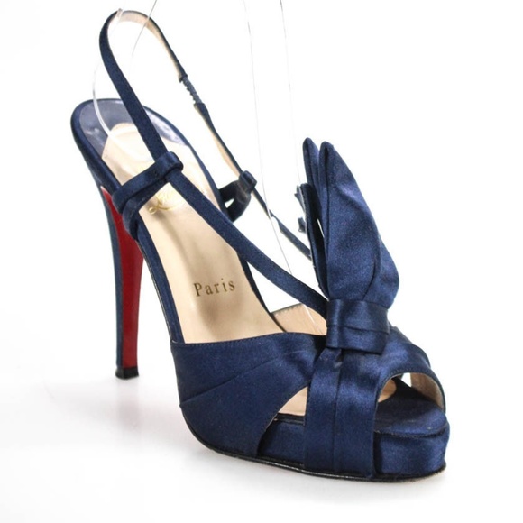 Christian Louboutin Shoes - Christian Louboutin Slide On Bow Detail Heels